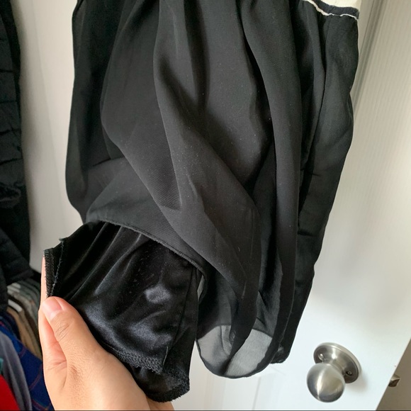 3 for $15 Pual Ce Cin Black & White Striped Dress - Picture 5 of 8